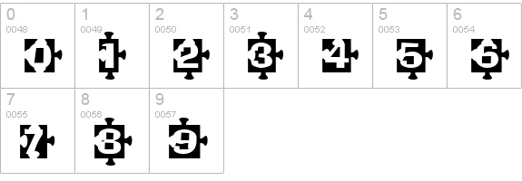 PiecesB numbers 0-9 preview