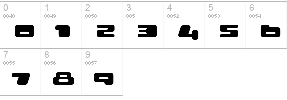 PILOT Heavy numbers 0-9 preview