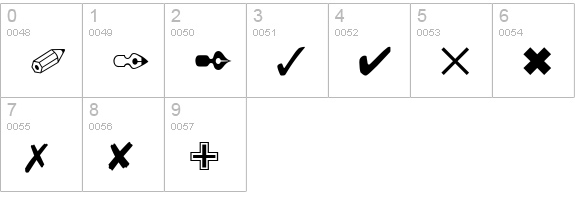 Pinielane numbers 0-9 preview