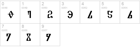 Piper Pie Condensed numbers 0-9 preview