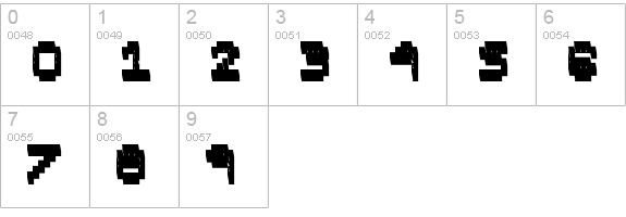 Pixel Book numbers 0-9 preview