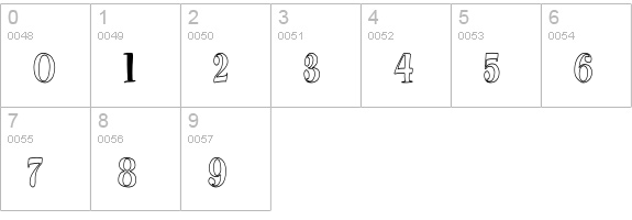 Pixie-HC numbers 0-9 preview