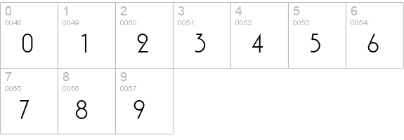 Pizzicato-Initials-Regular numbers 0-9 preview