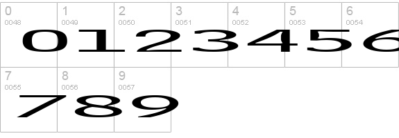 plakativo numbers 0-9 preview