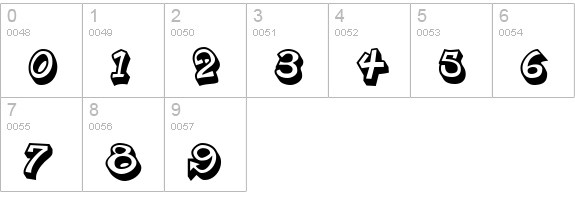 Planet Benson 2 numbers 0-9 preview