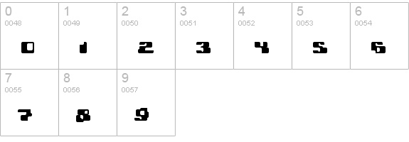 Planet Bubble numbers 0-9 preview