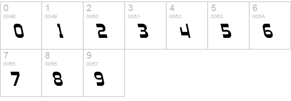 Plasmatica Rev Italic numbers 0-9 preview