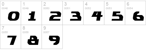Plastique numbers 0-9 preview