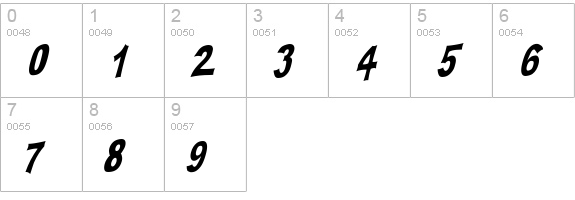 PLATSCH 2 numbers 0-9 preview