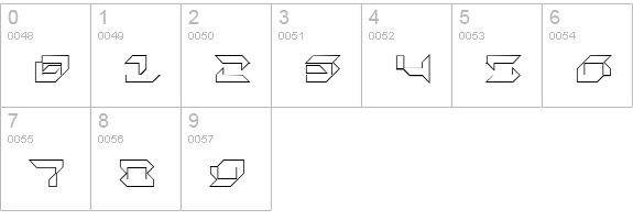 Pluranon Stroke numbers 0-9 preview