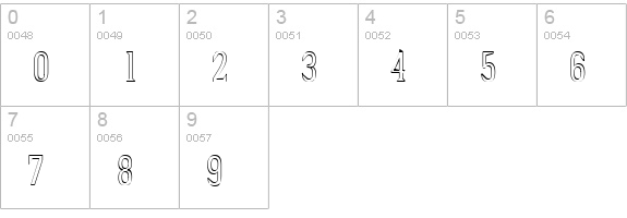 PointedOut numbers 0-9 preview