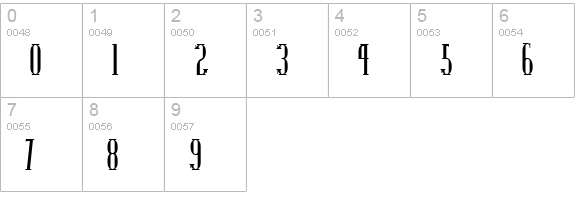 PointsWest numbers 0-9 preview