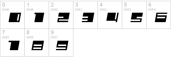 Polydiscous-Italic numbers 0-9 preview