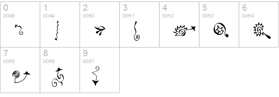 Polywog numbers 0-9 preview