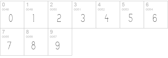 poor weekdays serif numbers 0-9 preview