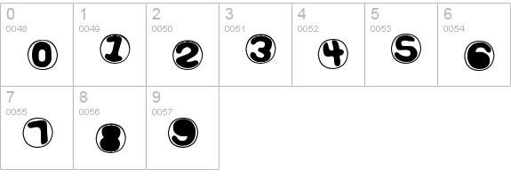 Pop Up numbers 0-9 preview