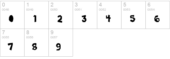 Poppycock numbers 0-9 preview