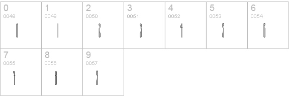 Portcullis numbers 0-9 preview