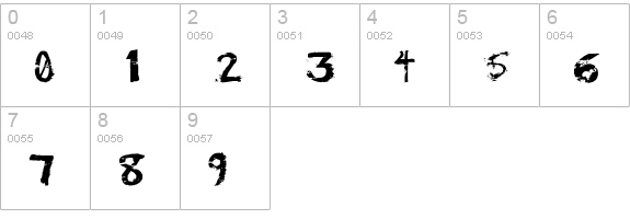 Potato Print numbers 0-9 preview