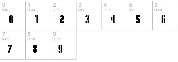 PresidentGas numbers 0-9 preview