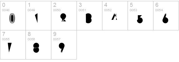 Prisma Regular numbers 0-9 preview