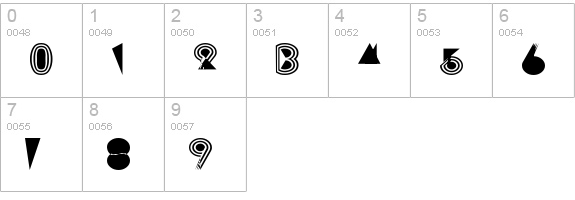 Prisma Wd numbers 0-9 preview