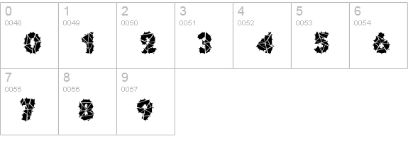 Prison Wire 1 numbers 0-9 preview