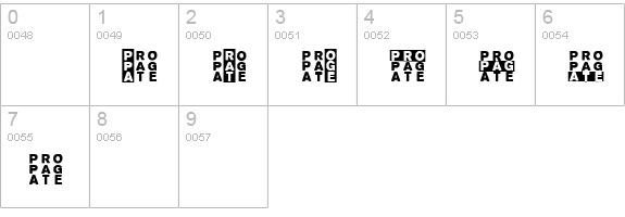 Propaganda numbers 0-9 preview