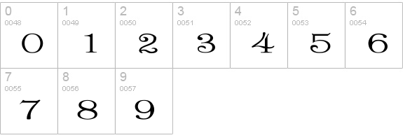 ProvLite Ex numbers 0-9 preview