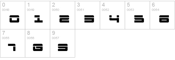 Pulse Rifle Laser numbers 0-9 preview