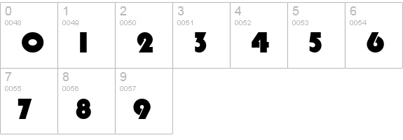 Pump Rus numbers 0-9 preview