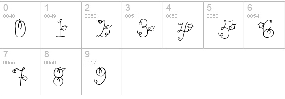 Pumpkin numbers 0-9 preview