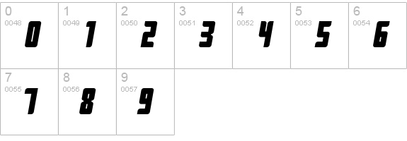Push Black numbers 0-9 preview