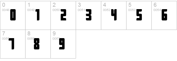 Push2Black numbers 0-9 preview