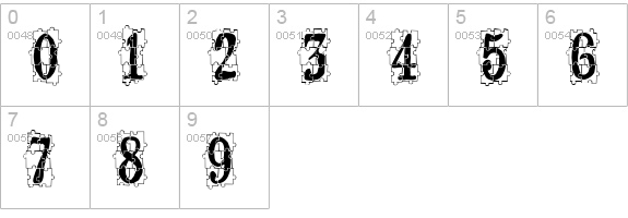 puzzleface le monde numbers 0-9 preview
