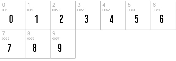 Qhytsdakx numbers 0-9 preview
