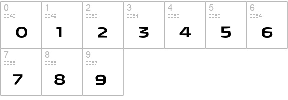 Quagmire-MediumExtended numbers 0-9 preview