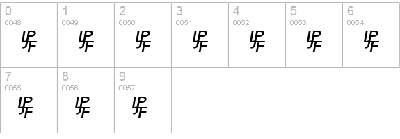 QuaNauticale_Initials_No3 numbers 0-9 preview