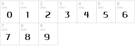 Quango numbers 0-9 preview