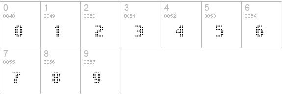 quant Light numbers 0-9 preview