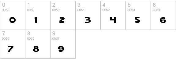 Quartermain numbers 0-9 preview