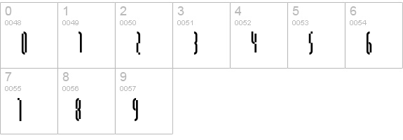 QuasariaLL-Regular numbers 0-9 preview