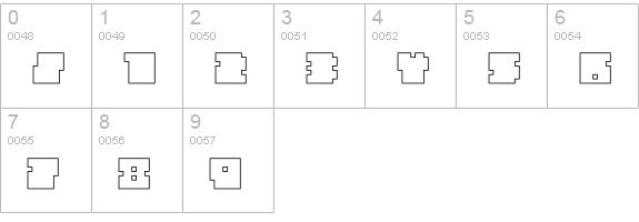 QUBE HOLLOW numbers 0-9 preview