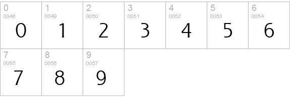 Que SSi numbers 0-9 preview