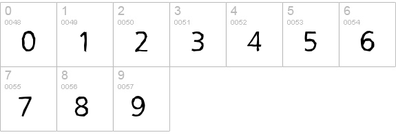QuebecAntique-Regular numbers 0-9 preview