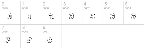 Quest Knight 3D numbers 0-9 preview