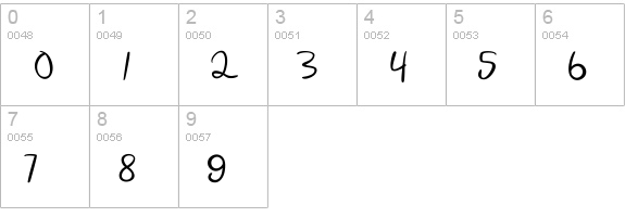 Quiche numbers 0-9 preview