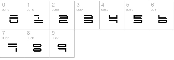 QuickStrike Condensed numbers 0-9 preview