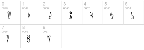 Quill Experimental O -BRK- numbers 0-9 preview