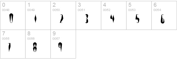 Quill Experimental S -BRK- numbers 0-9 preview